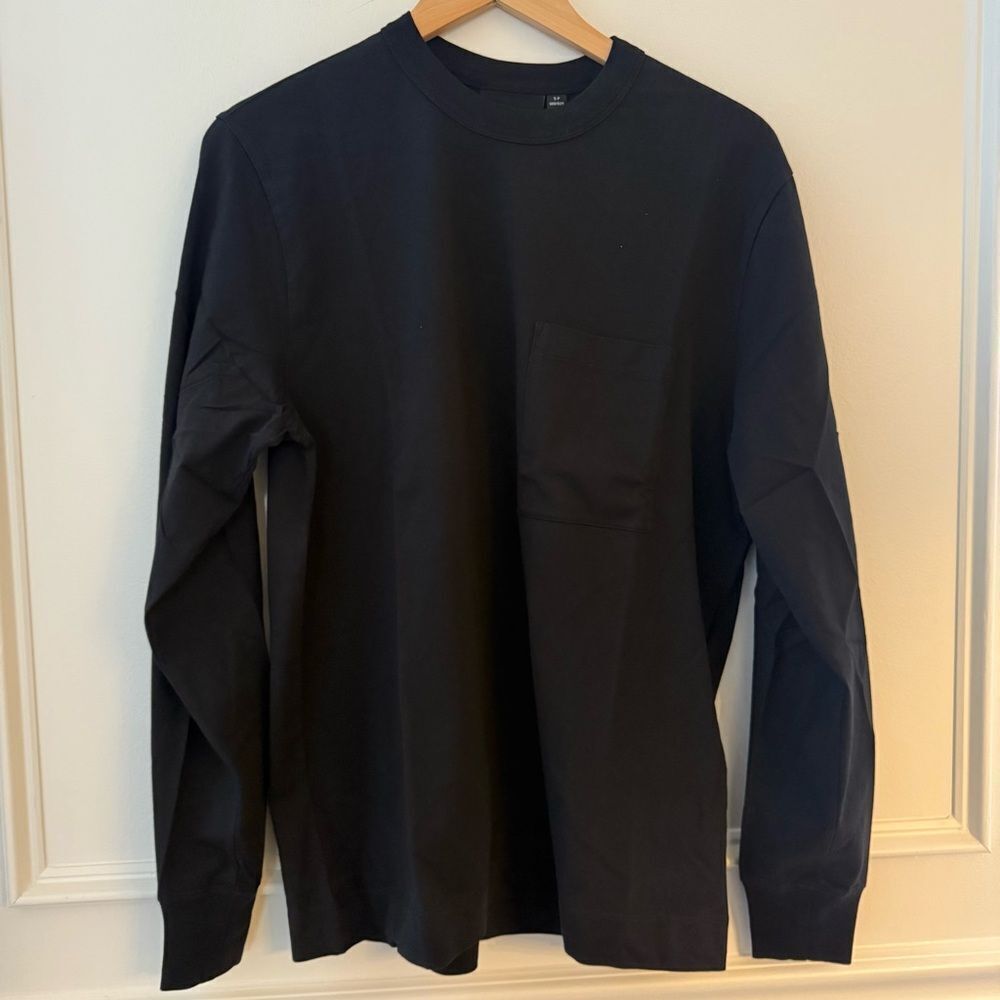 Canada Goose Gladstone Long Sleeve 100% Cotton Tshirt Black NWT